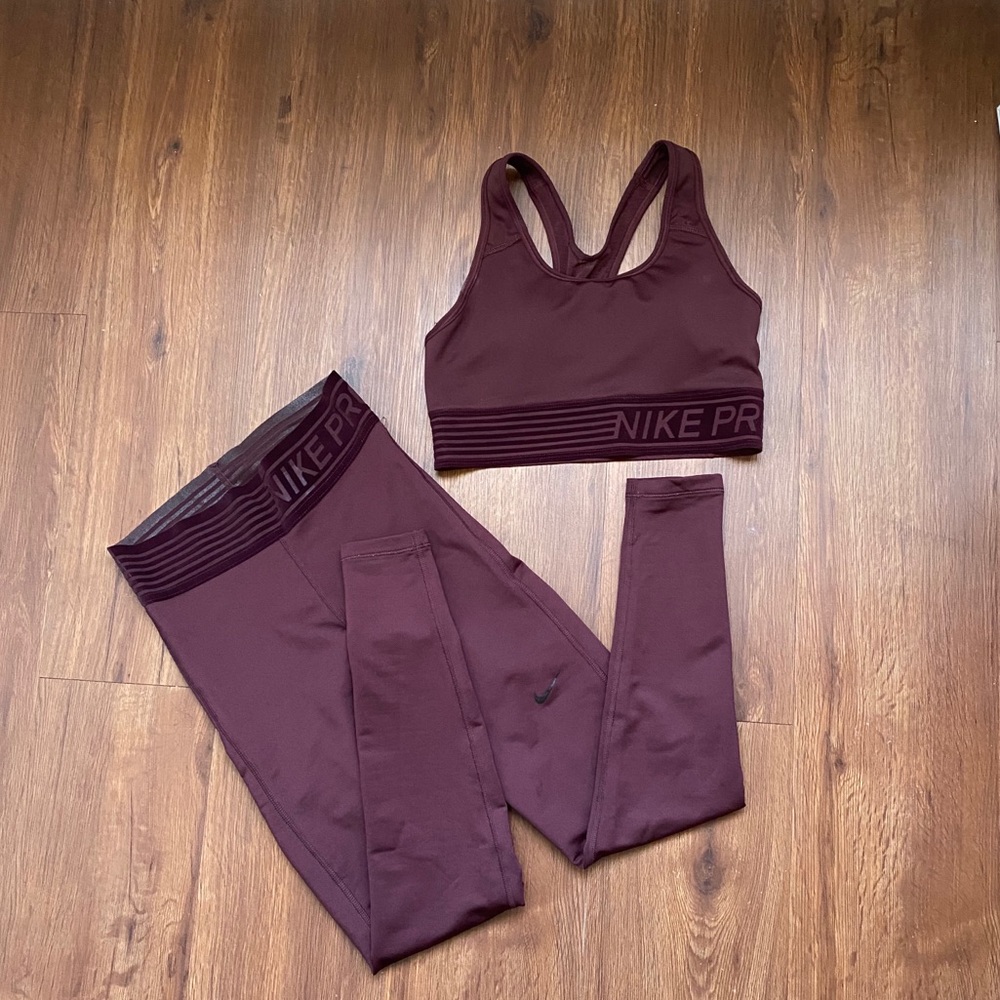 nike pro workout set